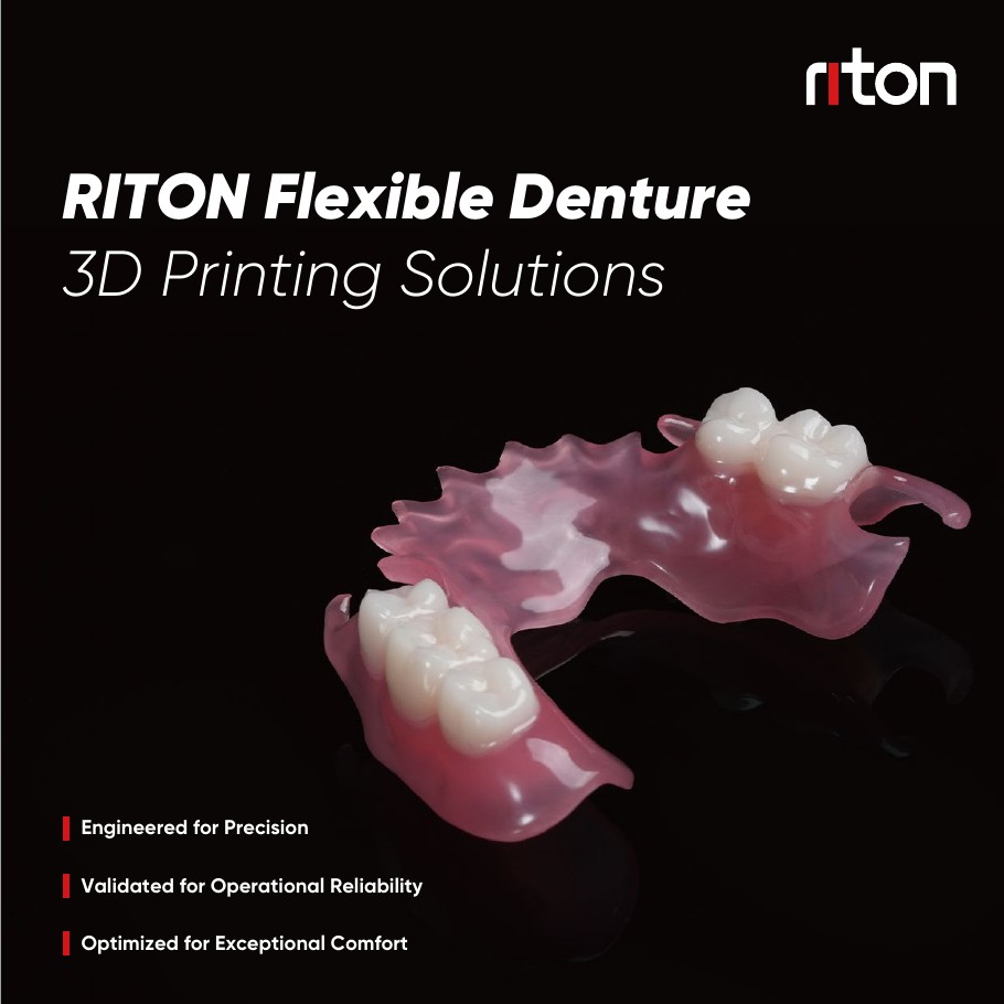 Digital flexible denture produced through a 3D printing workflow